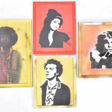 Load image into Gallery viewer, A Collection of four contemporary framed stencil artwork