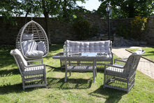 Load image into Gallery viewer, Manus Sofa Garden/ Patio Set 3+1+1+ Table (Grey Colour Cushion)