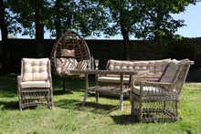 Load image into Gallery viewer, Manus Sofa Garden/ Patio Set 3+1+1+ Table (Cappuccino Colour Cushion)
