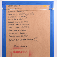 Load image into Gallery viewer, David Hudson (British) after Banksy contemporary framed artwork x 3