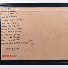 Load image into Gallery viewer, David Hudson (British) after Banksy contemporary framed artwork x 3