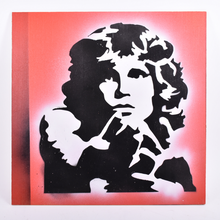 Load image into Gallery viewer, A Collection of four contemporary stencil artwork on board