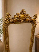 Load image into Gallery viewer, Medium Size 19th Century Antique Gilded Mirror.