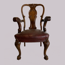 Load image into Gallery viewer, Oak Lattice Design Table and Six Chairs