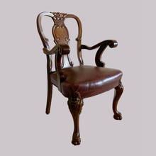 Load image into Gallery viewer, Oak Lattice Design Table and Six Chairs