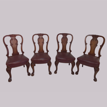 Load image into Gallery viewer, Oak Lattice Design Table and Six Chairs