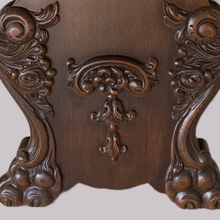 Load image into Gallery viewer, Oak Lattice Design Table and Six Chairs