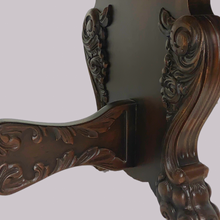 Load image into Gallery viewer, Oak Lattice Design Table and Six Chairs
