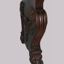 Load image into Gallery viewer, Oak Lattice Design Table and Six Chairs
