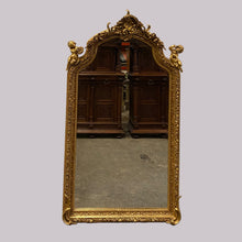 Load image into Gallery viewer, Large 19th Century Antique Gilded Mirror.