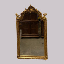 Load image into Gallery viewer, Medium Size 19th Century Antique Gilded Mirror.
