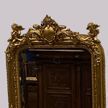 Load image into Gallery viewer, Medium Size 19th Century Antique Gilded Mirror.