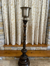 Load image into Gallery viewer, Carved Mahogany Standard Lamp