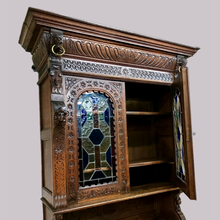 Load image into Gallery viewer, Gothic Style Antique Glazed Cabinet