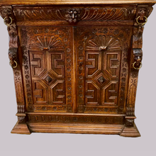 Load image into Gallery viewer, Gothic Style Antique Glazed Cabinet