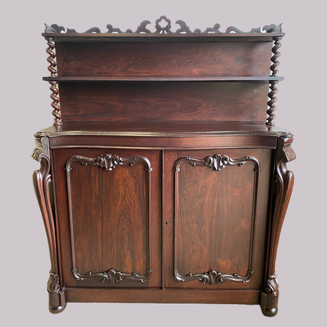 19th Century William IV Continental Rosewood Chiffonier