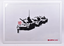 Load image into Gallery viewer, David Hudson (British) after Banksy contemporary framed artwork x 3
