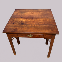 Load image into Gallery viewer, Provincial George III Mahogany Fold Over Tea Table
