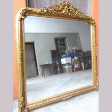 Load image into Gallery viewer, Gilded Over Mantle Mirror
