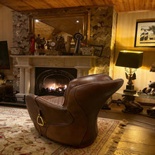 Load image into Gallery viewer, Leather Recliner Chair and Footstool
