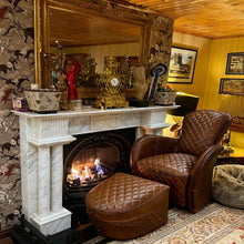 Load image into Gallery viewer, Leather Recliner Chair and Footstool
