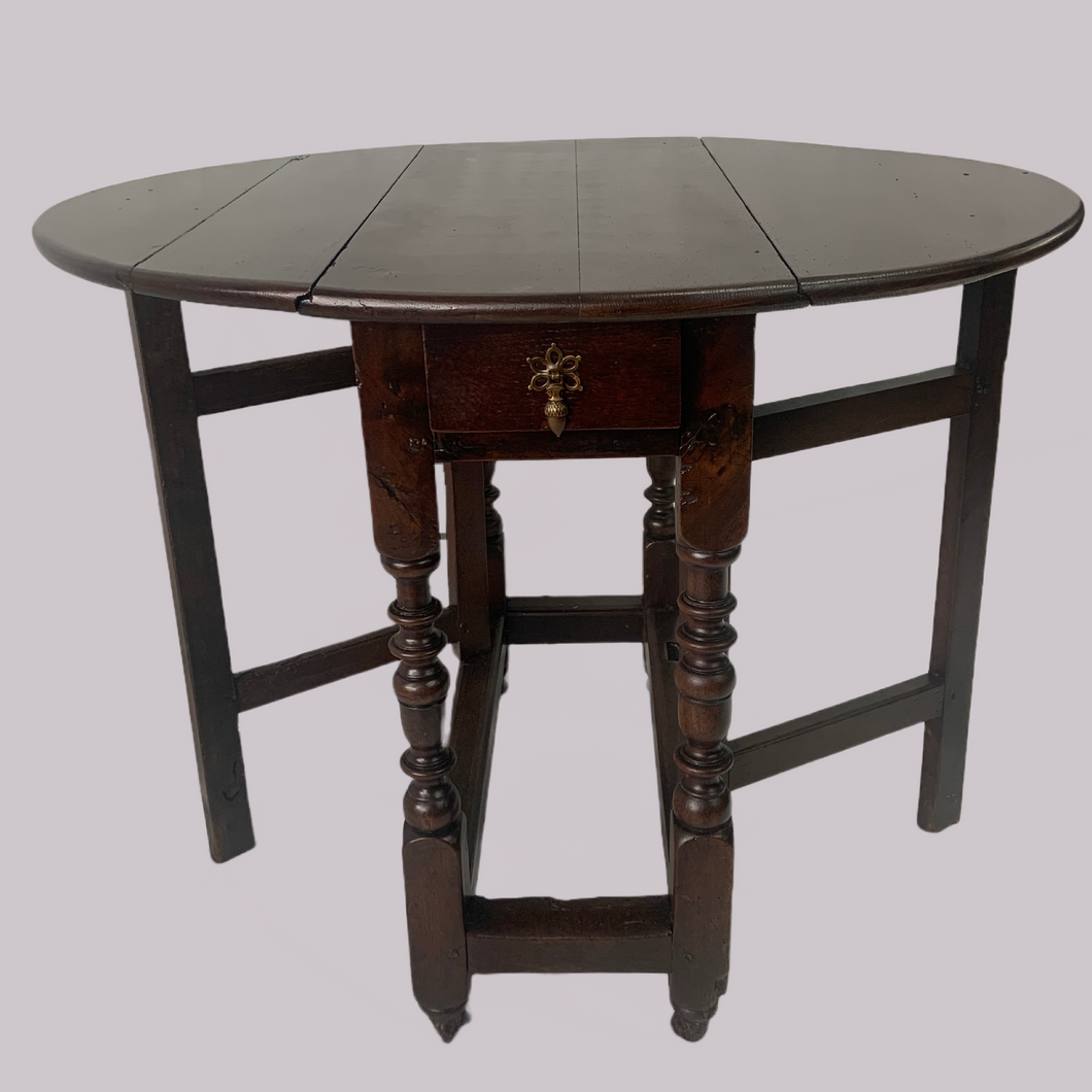 Oak 17th Century Drop Leaf Table