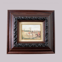 Load image into Gallery viewer, Antique Pair of Fox Hunter Prints in Wooden Frames
