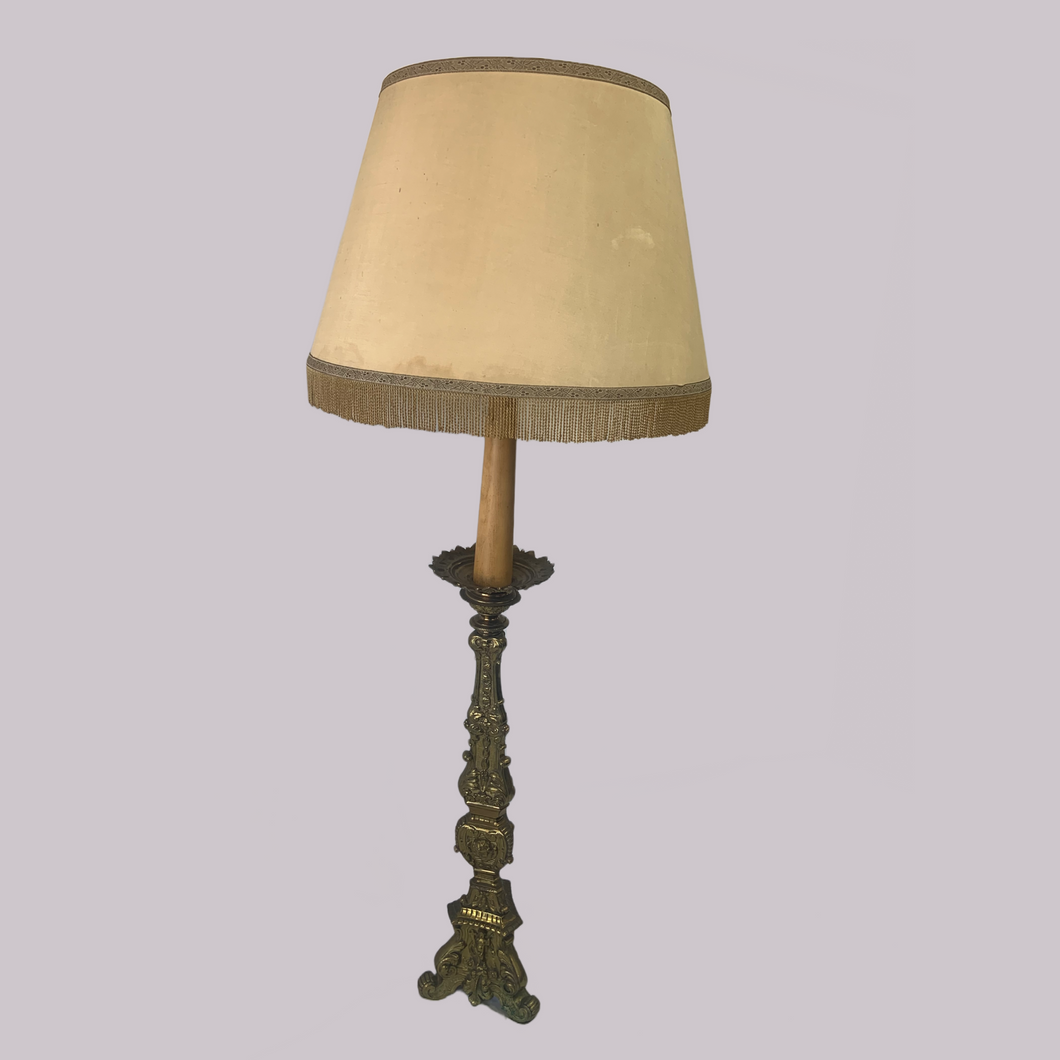 Brass Pair of Standard Lamps