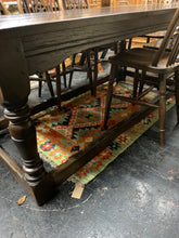 Load image into Gallery viewer, Victorian Oak Refectory Table With Wheel Back Chairs
