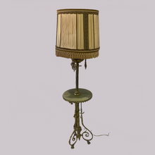 Load image into Gallery viewer, Marble Brass Table and Lamp Combination
