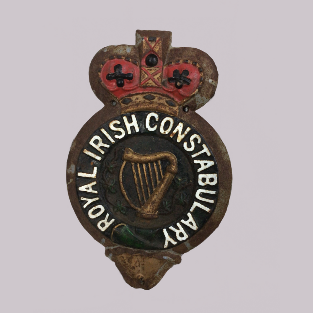 Royal Irish Constabulary Cast Iron Sign