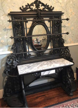 Load image into Gallery viewer, Victorian Cast Iron Hall Stand by Coalbrookdale
