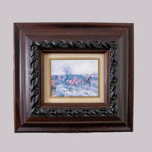 Load image into Gallery viewer, Antique Pair of Fox Hunter Prints in Wooden Frames
