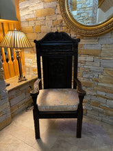 Load image into Gallery viewer, Carved Mahogany Armchair
