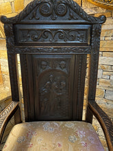 Load image into Gallery viewer, Carved Mahogany Armchair
