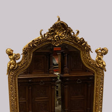 Load image into Gallery viewer, Large 19th Century Antique Gilded Mirror.
