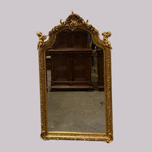 Load image into Gallery viewer, Medium Size 19th Century Antique Gilded Mirror.
