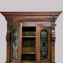 Load image into Gallery viewer, Gothic Style Antique Glazed Cabinet
