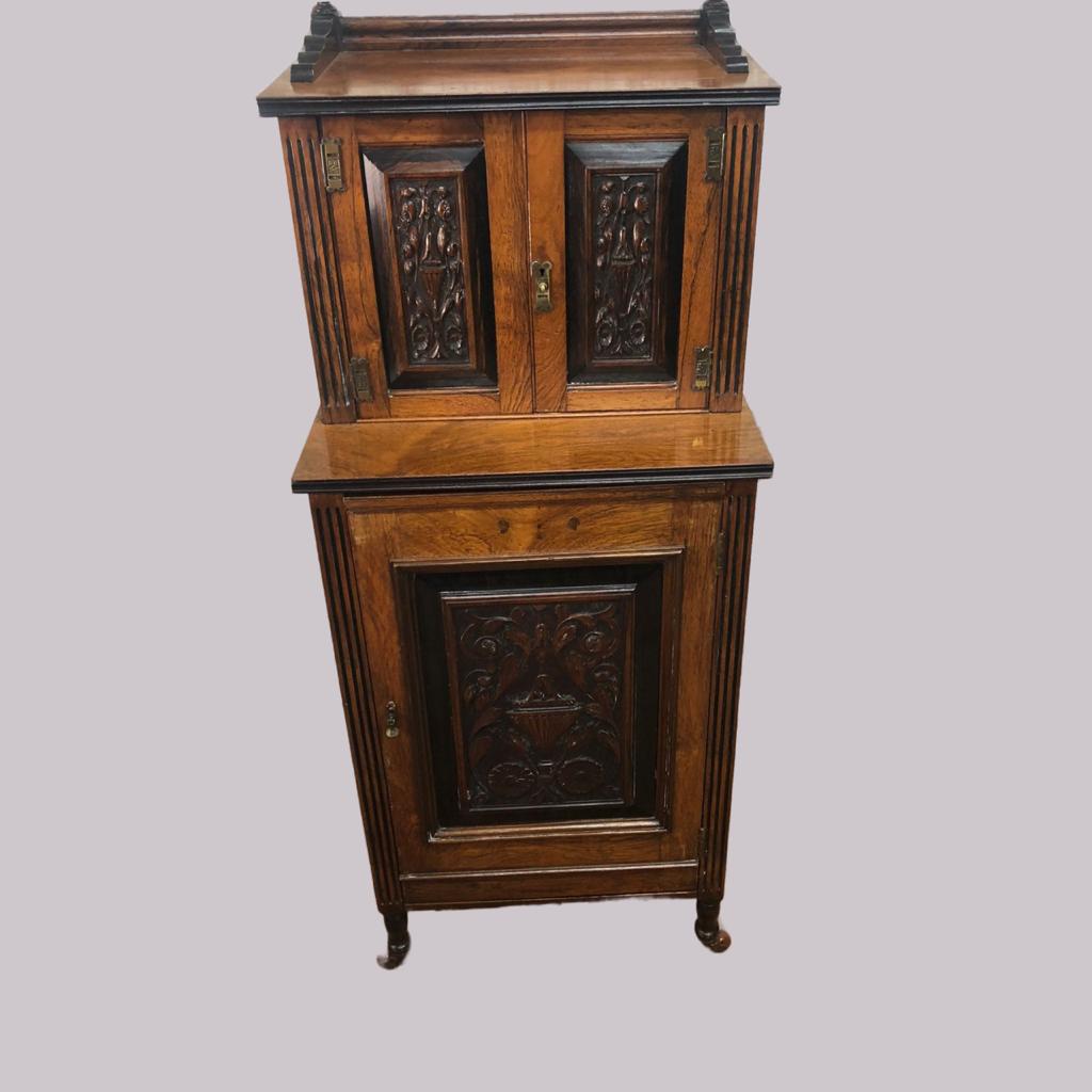 Late Victorian Rosewood Music Cabinet