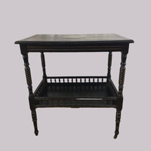 Load image into Gallery viewer, Ebonised Two Tier Trolley
