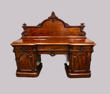 Load image into Gallery viewer, Victorian Mahogany Pedestal Sideboard
