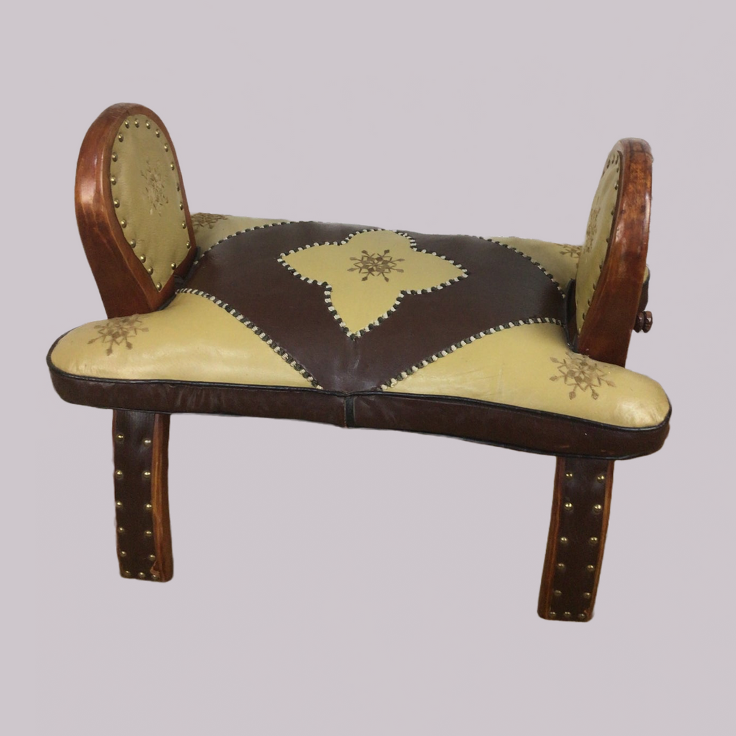 Leather Camel Saddle Seat