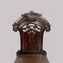 Load image into Gallery viewer, Victorian Mahogany Hall Chair

