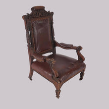 Load image into Gallery viewer, A Pair of Carved Oak Jacobean Elbow Chairs
