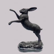 Load image into Gallery viewer, Bronze Boxing Hares Sculpture Pair
