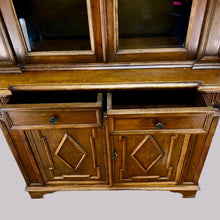 Load image into Gallery viewer, Continental Mahogany Bookcase Cupboard
