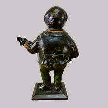 Load image into Gallery viewer, Cast Iron Jolly Banjo Player Figure
