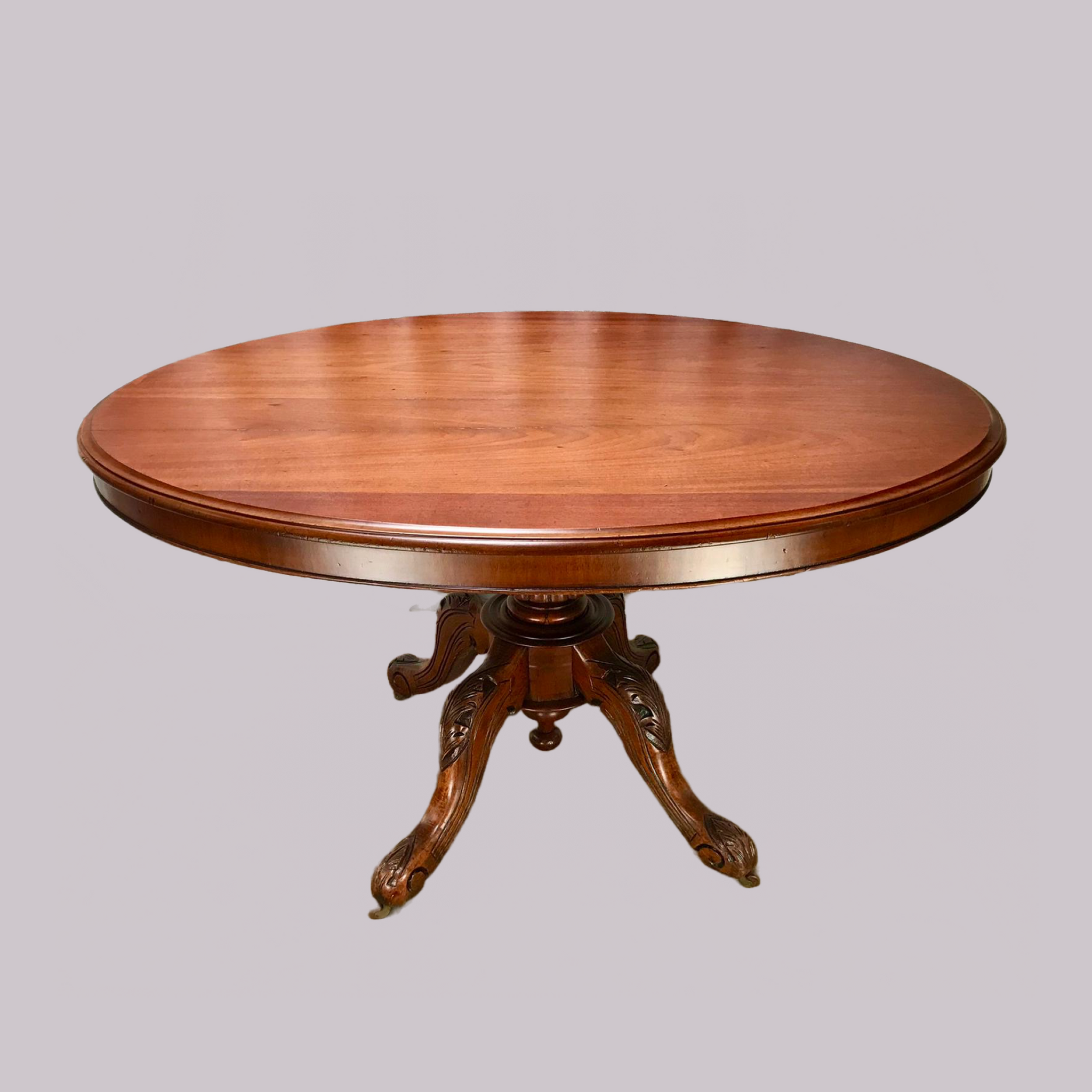 Victorian walnut loo top table