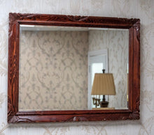 Load image into Gallery viewer, Ornate Bevelled Glass Mahogany  Mirror
