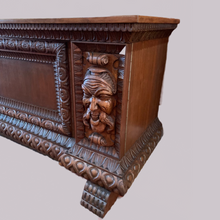 Load image into Gallery viewer, Carved Oak Sideboard
